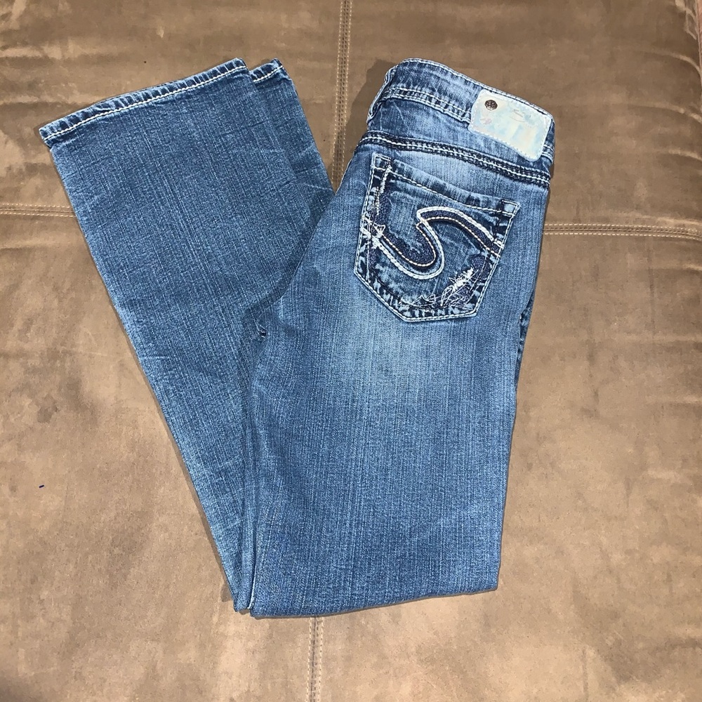 Silver Aiko Bootcut Jeans size 28x31